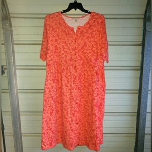 Plus Size 2X 26/28 Summer Dress floral soft women within